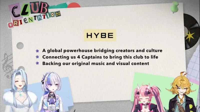 하이브가 VTuber 씬에 던지고 있는 실험, '와일드카드 클럽'