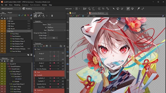 Live2D를 이용한 버츄얼 캐릭터 제작 <출처: Live2D Cubism>