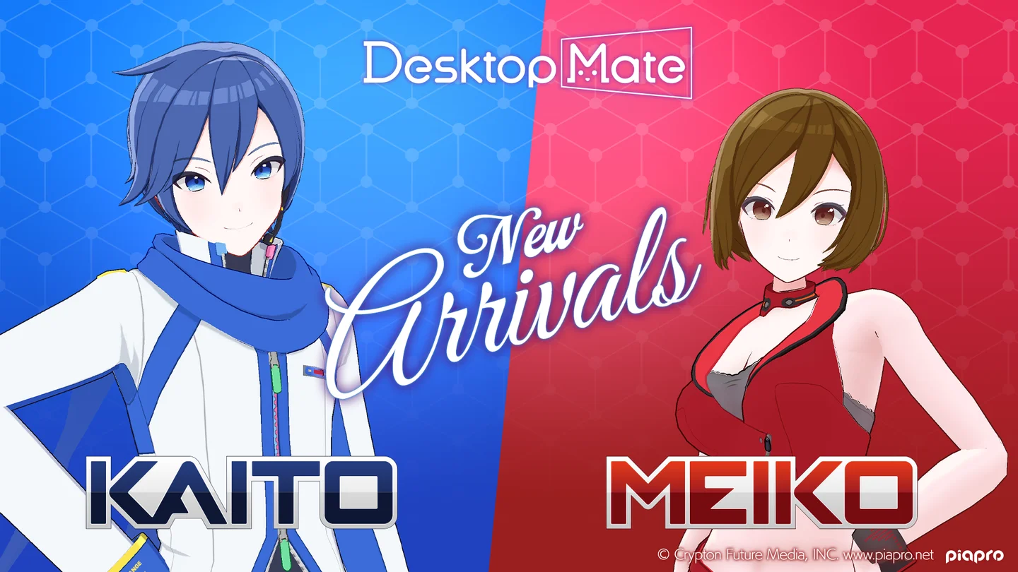 Desktop Mate, 버추얼 싱어 MEIKO와 KAITO DLC 출시
