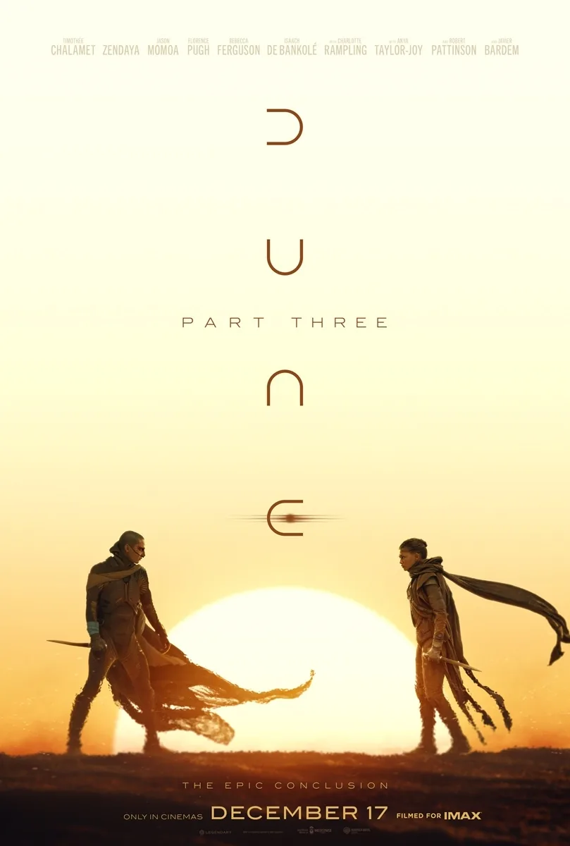 영화 '듄: 파트 3' 예고편 공개, 폴의 20년 후 그리는 완결편