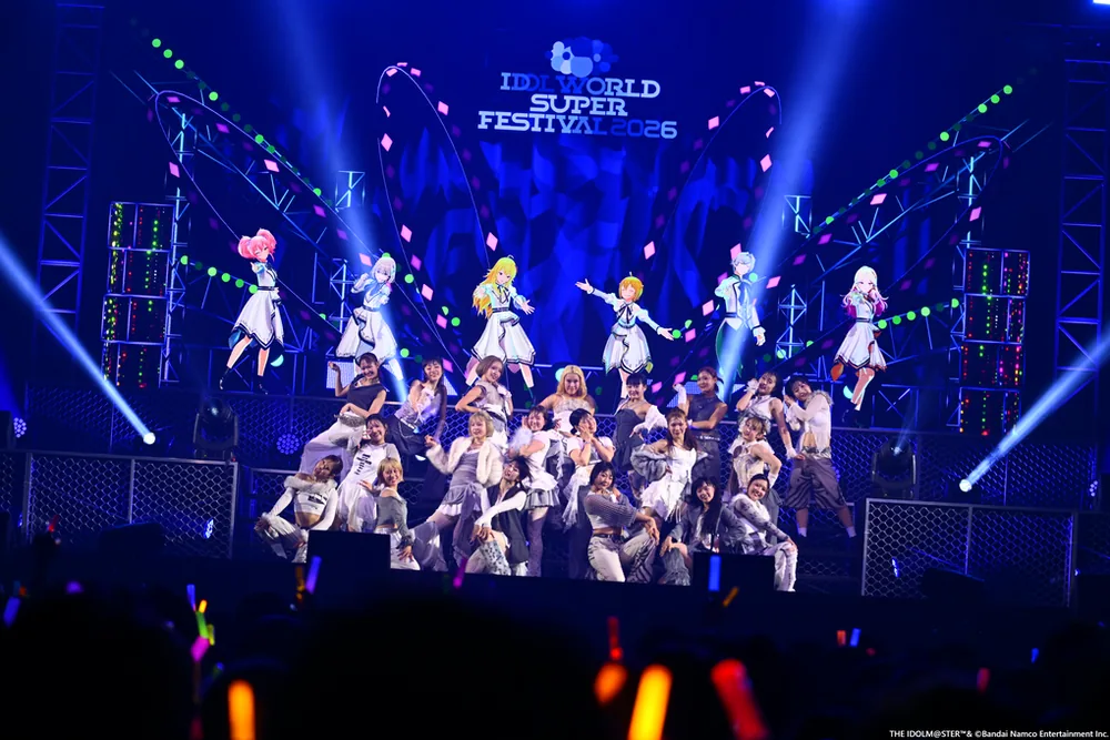 아이마스 크로스오버 라이브 'IDOL WORLD SUPER FESTIVAL 2026' 첫날 레포트, 댄스 배틀로 빛난 아이돌과 댄서들의 공연
