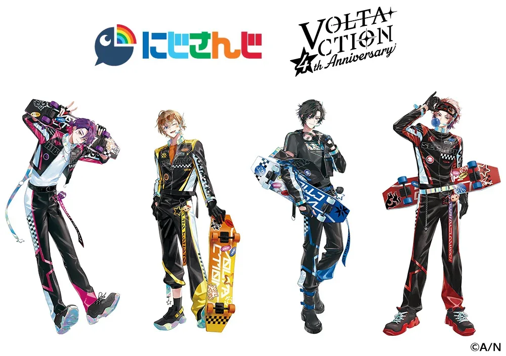 니지산지 VOLTACTION 데뷔 4주년 기념 페어, 전국 애니메이트에서 7월 25일 개최… 신규 일러스트 굿즈도 판매