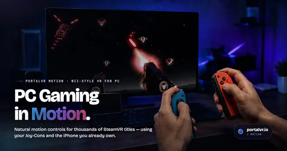 VR 헤드셋 없이 VRChat을 자연스럽게 즐기는 앱 'PortalVR Motion' 최신판 공개