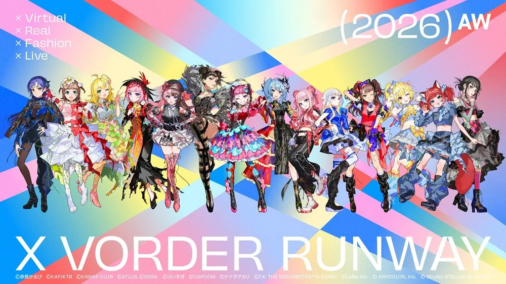 호시마치 스이세이·아카미 카루비·카후 등 의상 디자인은 Mika Pikazo 'X VORDER RUNWAY' 키비주얼 공개