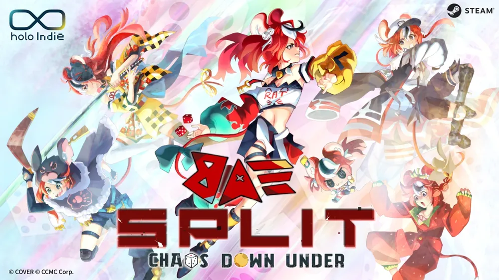 holo Indie, 하코스 벨즈 주인공 무료 턴제 RPG 'BaeSplit: Chaos Down Under' 스팀 상점 페이지 공개